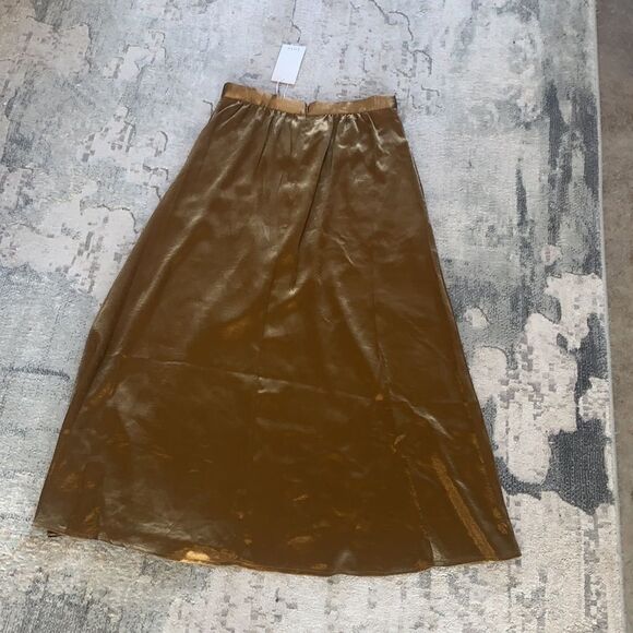 NWT Joie satin slit skirt, size 6. - Picture 9 of 9